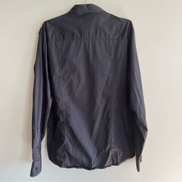 Jack & Jones Long Sleeve Button Down Grey  Shirt - Picture 7 of 9